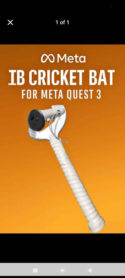 Quest cricket bat | ib cricket | VR Meta Quest 2 & Quest 3 | vr ib bat