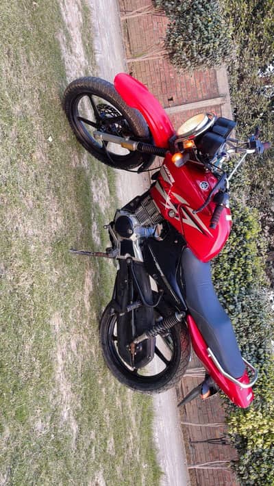 Yamaha ybR 17 model red color