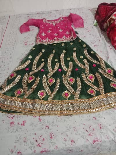 mehndi lehnga  ( kashish style )