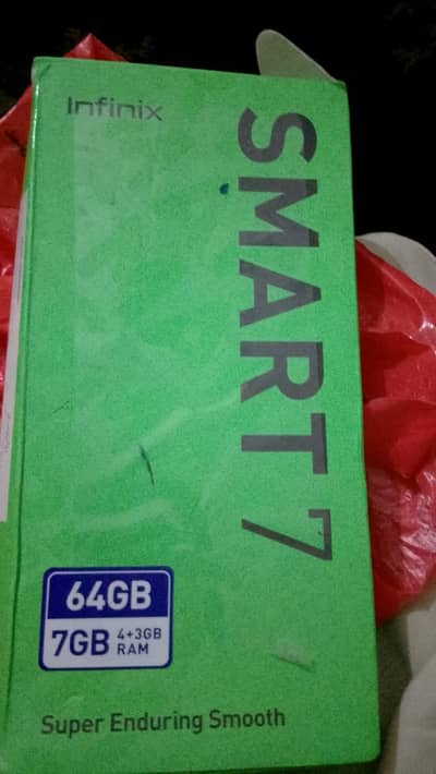 Infinix Smart 7 with box and accessories