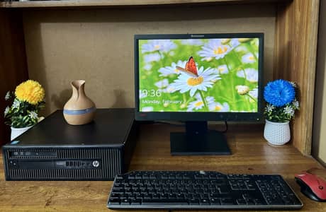 Hp Pro-desk i5-4570 + Lenovo LED (Complete PC)