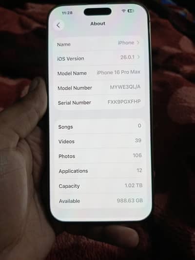 IPHONE 16PROMAX BYPASS 1TB