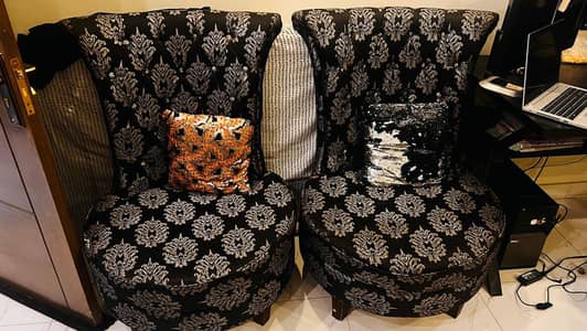 bedroom long and codee chairs with stool 2 sets