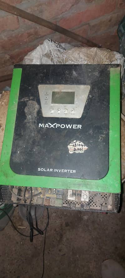 inverter or solar plate battery