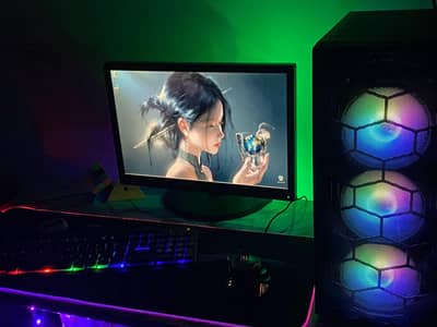 Gaming Pc case rgb with 3 fans