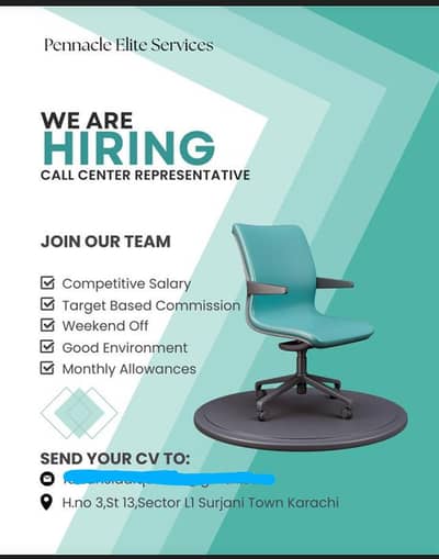 Hiring For call center Agents  Fresh and Experience