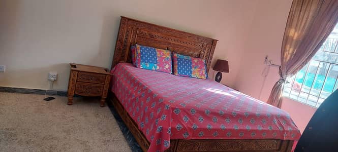 wooden bed swati design