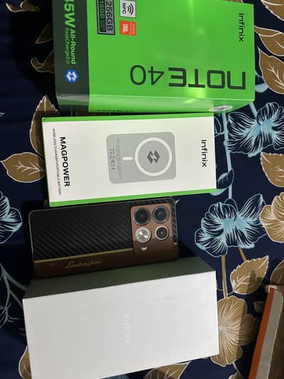Infinix note 40 with box and charger 16/256 pta approve
