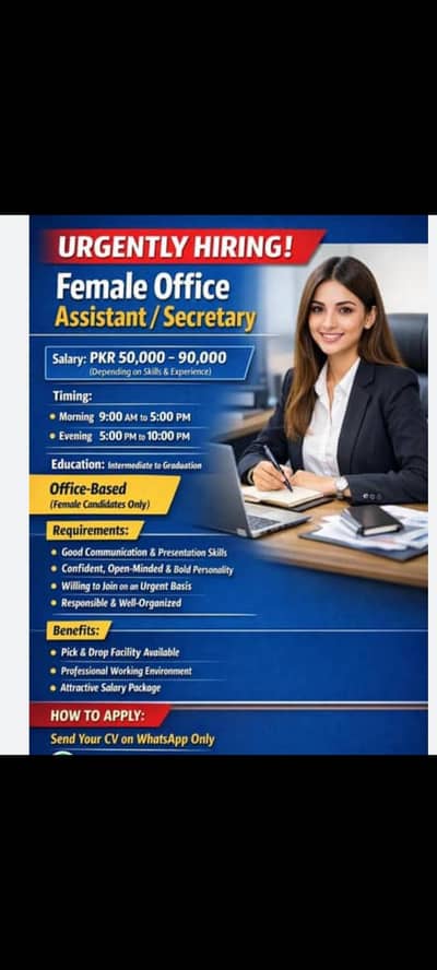 Female Staff Required