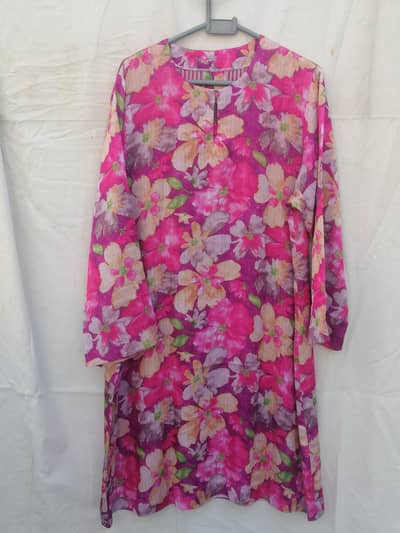 pre loved ladies silk kurti shirt
