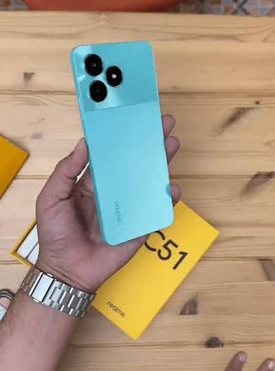 Realme c51(4+4,128)ful box cnt  03076928255