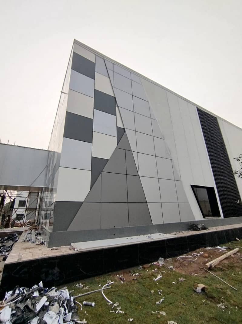 aluminium Wall Cladding Sheet deluxe bond and curtain wall glass AcP ...