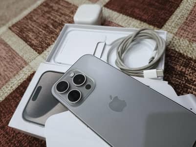 Iphone 15Pro Jv Natural Titanium 10/11 Condition. . .