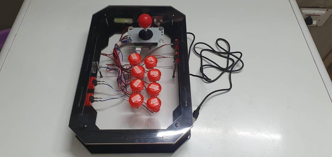 Arcade rechargeable wireless and wired controller 1