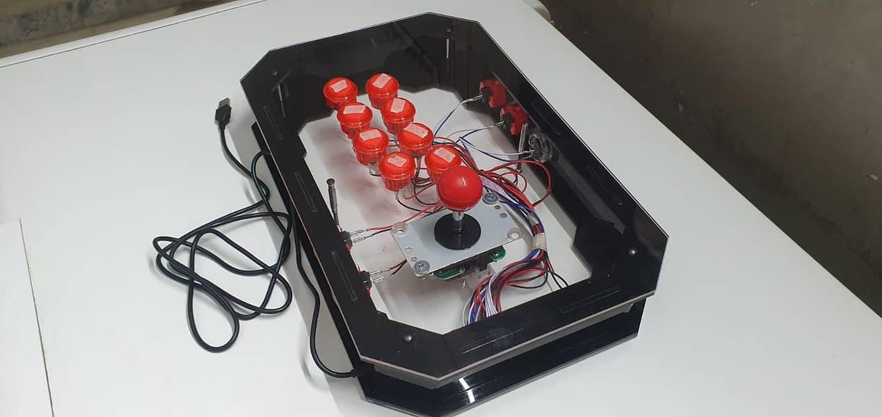 Arcade rechargeable wireless and wired controller 7