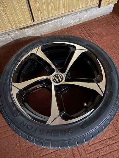 CIVIC X 17 INCH audi style Rim And tyre