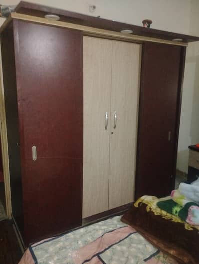 three door sliding almari