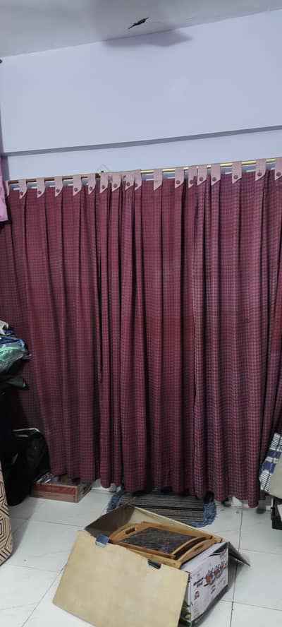 3 big curtains