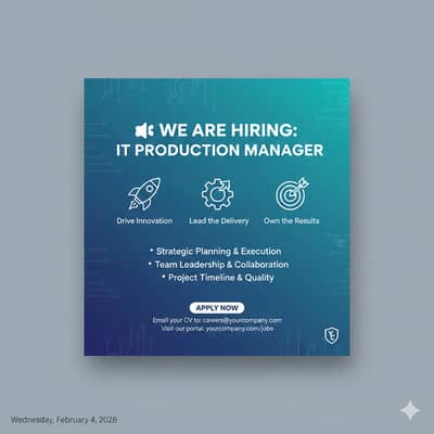 IT Production Manager - Work From Home 2pm till 10pm