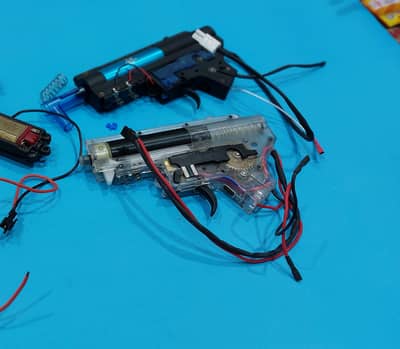 Airsoft gun gearbox full metal gears