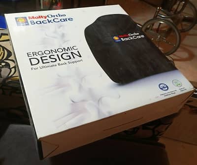 MOLTYORTHO BACK CARE CUSHION LOWER BACK POSTURE SUPPORT!!