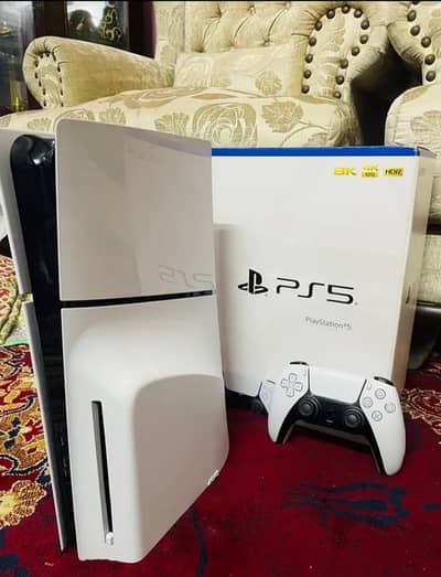Sony PlayStation PS5 slim 1TB Disk edition with 2 controler full box