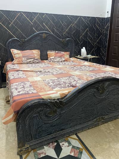 Used Furniture for Sale Double bed, Side Tables and Dressing Table.