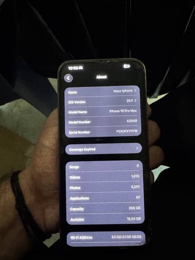 Iphone 15 pro max 256 jv with complete box