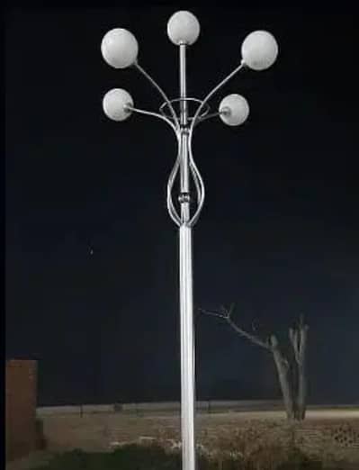 Street solar system pole