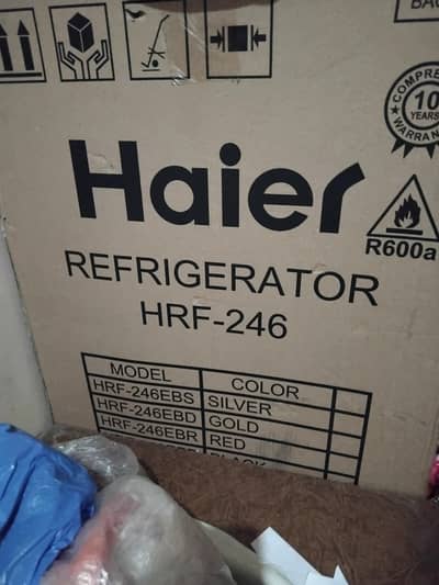 Haier fridge Black clour for sale pin pack
