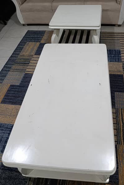 7 seater sofa with center and side tables