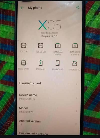 urjant sale . . . infinx zero 8i