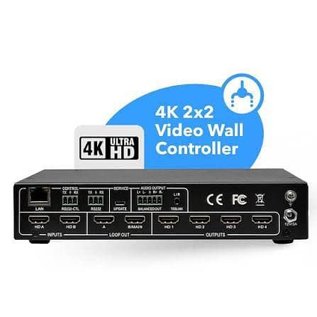 Video Wall Solution Matrix Video Wall Controller 4k Hardware Based 5