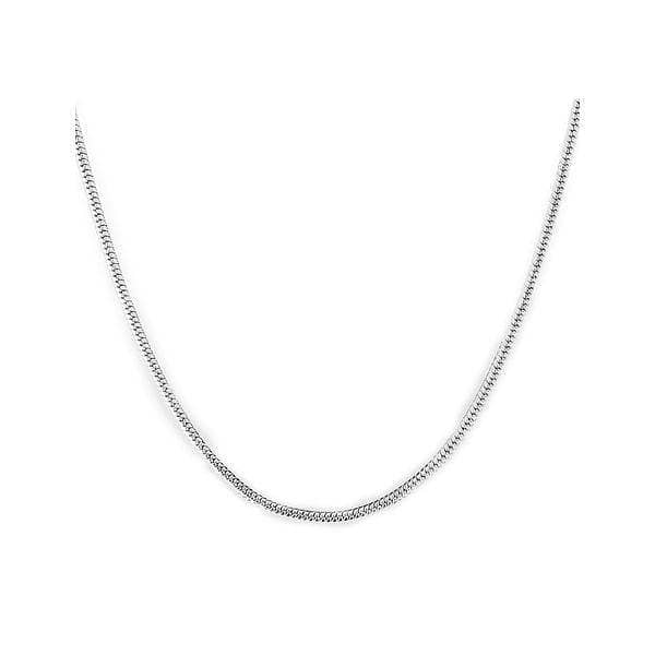 MM Jewellers Snake Chain Necklace for Women in Silver