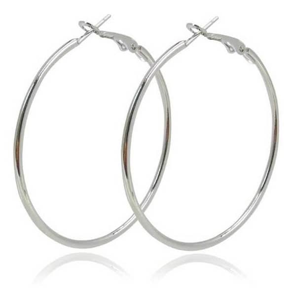 New Beautiful Design Silver Hoop Earrings for Girls and Women