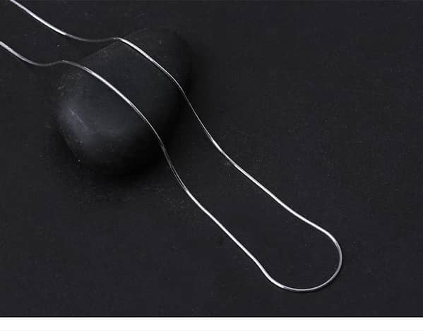 MM Jewellers Snake Chain Necklace for Women in Silver