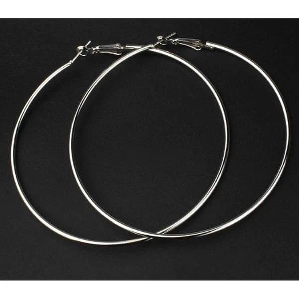 New Beautiful Design Silver Hoop Earrings for Girls and Women