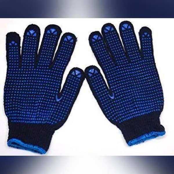Pack of 2 BLUE Dotted Gloves for Bikers - Winter Season