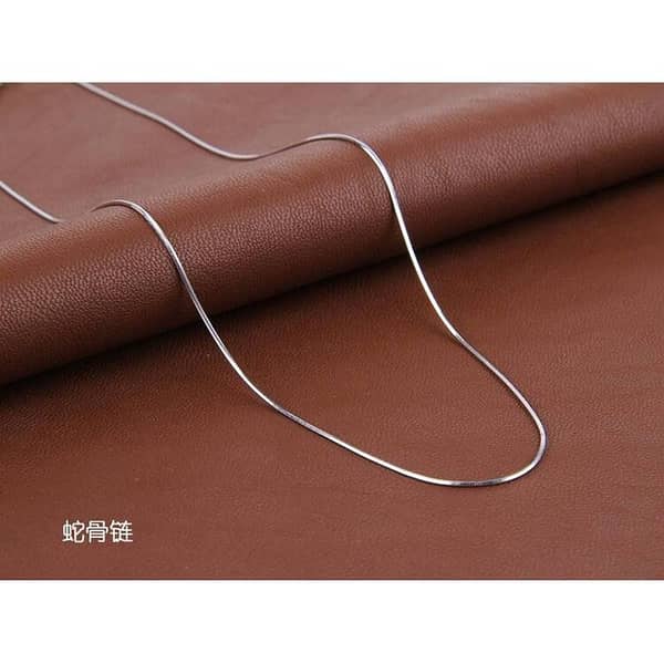 MM Jewellers Snake Chain Silver Necklace for Women
