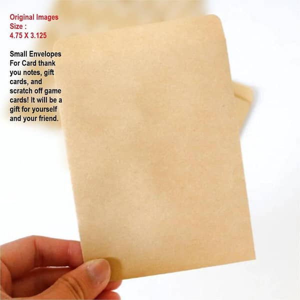 50pcs Square Mini Kraft Paper Storage Envelopes