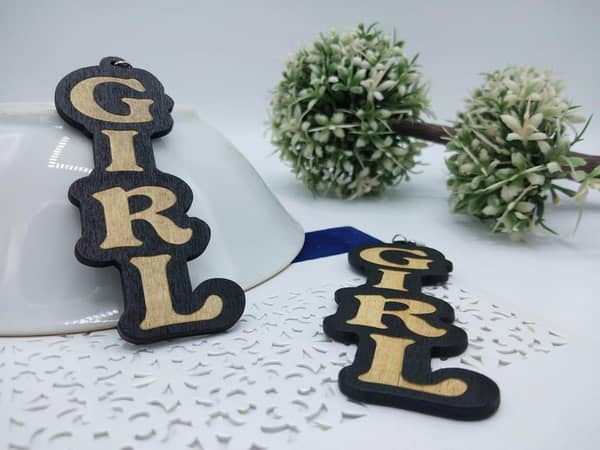 Ethnic Big Wooden Earrings: Hollow Letter G IRL Drop Earrings, African Wood Chip Jewelry for Women