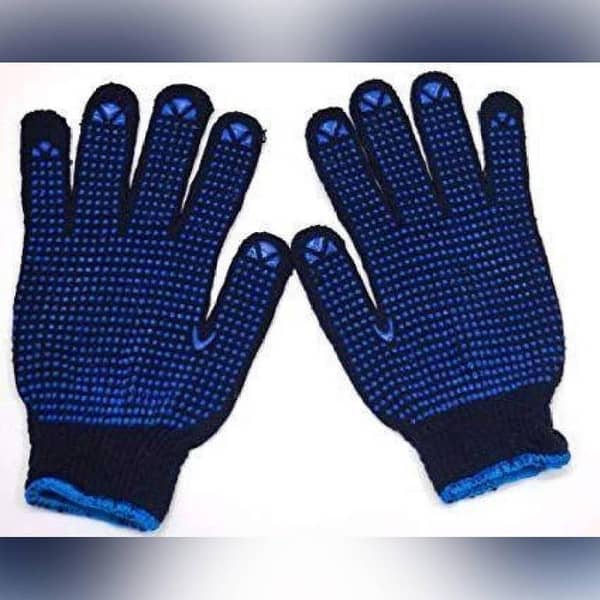 Blue Dotted Gloves for Bikers – Winter Season