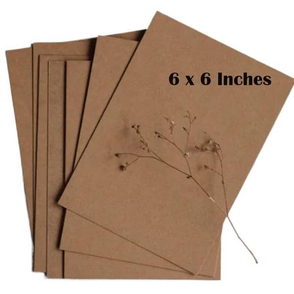 Poster Card Brown Card Paper Writing Kraft Message