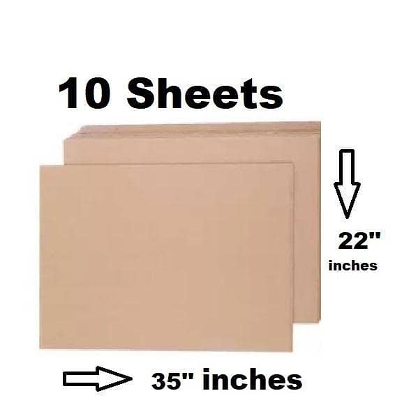 Packing Material Brown Wrapping Paper Sheets 22 x 35 Inches, 10 Sheets, 80 Gram