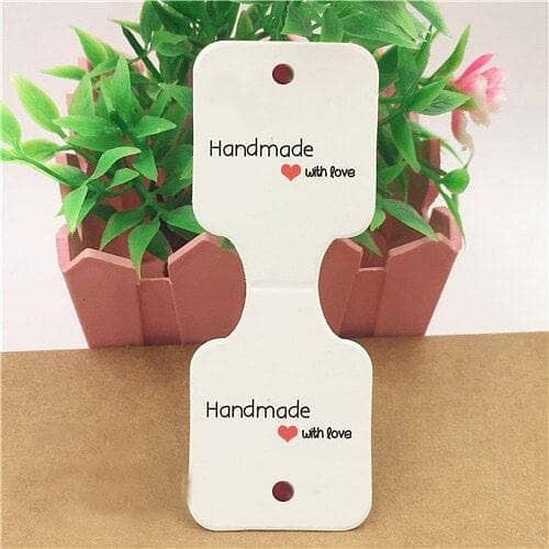 Packing Material Jewellery Tags Folding Tag Colorful Jewelry Display Folding Label Cardboard Gift Packaging Card