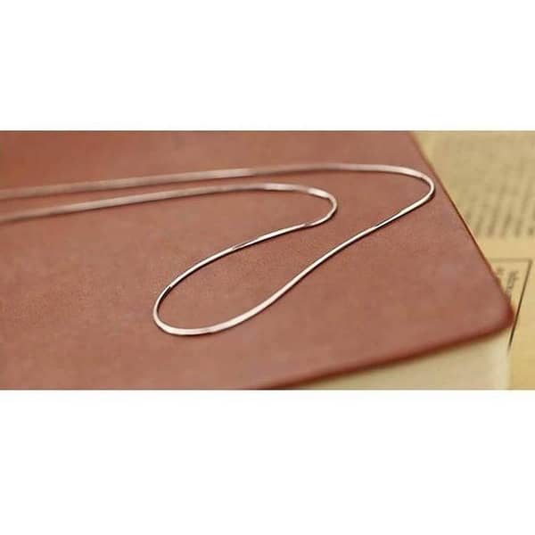 Stainless Steel Snake Chain Necklace in Silver or Gold for Men and Women by MM Jewellers