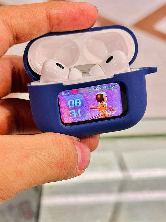 A9 Pro Touchscreen AirPods Case / Silicone Cover – 360° Protection for A9 Pro AirPods