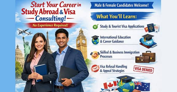 Start Your Career in Study Abroad & Visa Consulting – No Experience