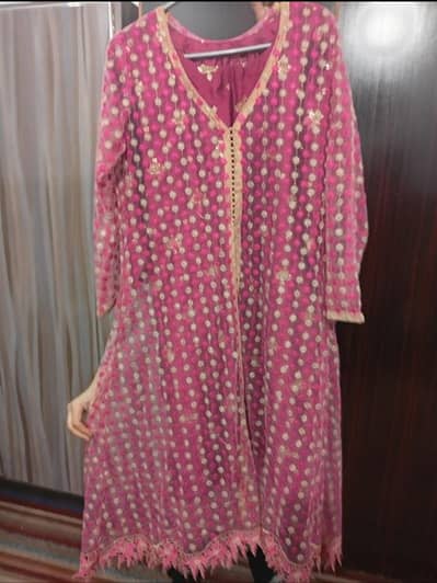 soft net gown and shirt