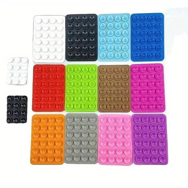 Double-Sided Silicone Phone Mount with Suction Cup – Hands-Free Stand for iPhone and Android